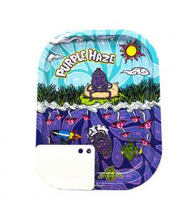 Rolling tray Purple Haze S con Grinder Card Magnetica Best Buds