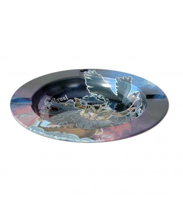 Posacenere in metallo Black leaf