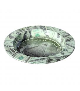 Black Leaf Metal Ash Tray