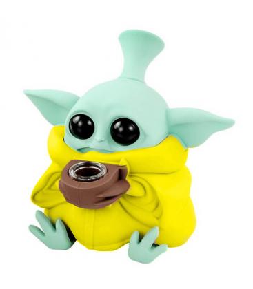 Bong in Silicone Alieno Giallo 13cm
