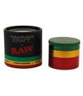 RAW Hammer Craft Grinder in Alluminio Rasta Medio 4 Parti – 55mm