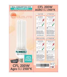CULTILITE - G-SHOCK 200W GROW - CFL LOW CONSUMPTION LAMP - 6400°K