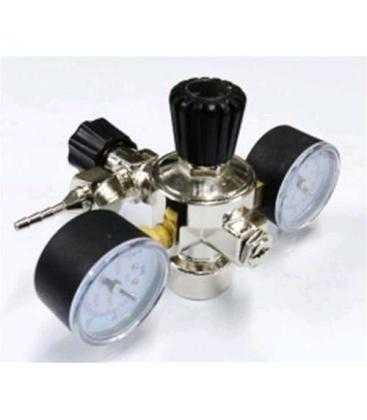 PROFESSIONAL PRESSURE REDUCER WITH TWO MANOMETERS + ADAPTER FOR REFILLABLE CYLINDERE AND CONTROLLABLE