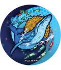 Pulsar DabPadz Round Dab Mat | Psychedelic Whale