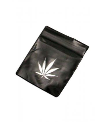 'Black Leaf' Zip Bags 40x60mm 50µ 100pcs