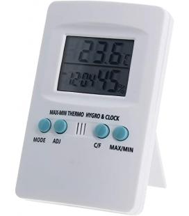 Digital thermo - hygrometer with clock -Cornwall