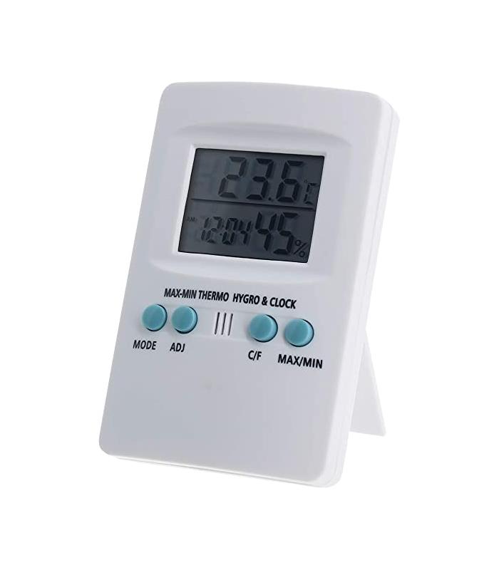 Termometro / Igrometro digitale con orologio - Airontek 
