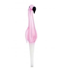 'Flamingo' Glass Dab Straw