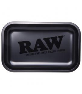 RAW Metal todo negro Rolling Tray 28x18cm