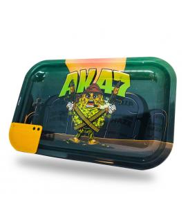 Pineapple AK 47 rolling tray with Best Buds Magnetic Grinder Card