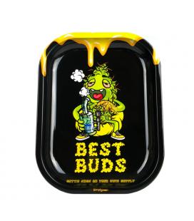 Bandeja Dab-All-Day con tarjeta grinder magnético Best Buds