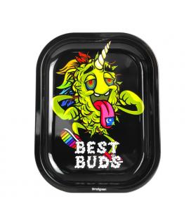 Pineapple LSD S rolling tray with Best Buds Magnetic Grinder Card