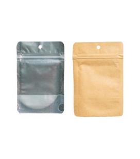 QNUBU - ZIP BAGS - BUSTA DOYPACK KRAFT - 50PZ 3.5GR