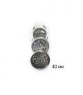 PARADISE SEEDS - GRINDER 3D SILVER LOGO 40 MM 2 PIEZAS