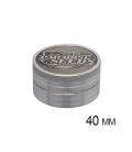 PARADISE SEEDS - GRINDER 3D LOGO ARGENTO 40 MM 2 PARTI