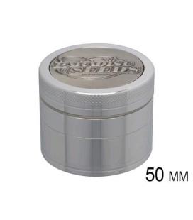 PARADISE SEEDS - GRINDER 3D SILVER LOGO 50 MM 4 PIEZAS