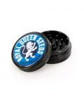 ROYAL QUEEN SEEDS - GRINDER ALUMINIO GOTEO LOGO AZUL - 2 PARTES 48MM