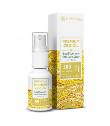 HARMONY - CBD SPRAY OIL 15ML - CITRUS - 500MG