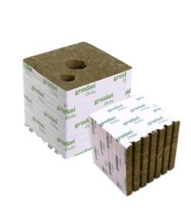 GRODAN - ROCKWOOL CUBES 15X15X15 HOLE Ø4CM