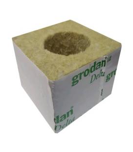 GRODAN ROCKWOOL CUBES - 7.5X7.5X7.5 CM - HOLES Ø4CM